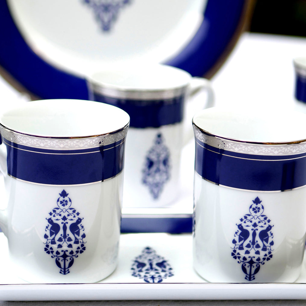 Jodhpur Evenings - Set of 2 Mugs and 1 Tray