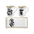 Devanagiri - Set of 2 Mugs and 1 Tray